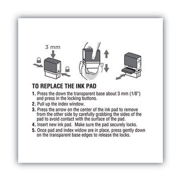 COSCO 2000PLUS® Replacement Ink Pad For 2000plus 1si40pgl And 1si40p, Red freeshipping - TVN Wholesale